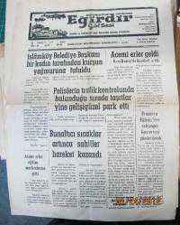 EĞRİDİR GÖL SESİ  gazetesi 12  temmuz 1977