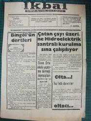 Efemera - İkbal -30 Adet- Bingöl Gazeteleri - kitantik - kitaLog