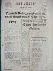 Şark-Telgraf -29 Adet- Muş Gazeteleri