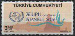 2016 26. DÜNYA POSTA BİRLİĞİ UPU KONGRESİ MNH