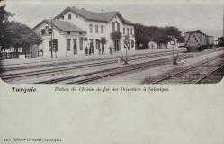 Efemera - Osmanlı Dönemi Selanik Tren İstasyonu Fotokart - Editeur G.Bader - kitantik - kitaLog