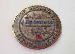 ALP HAVACILIK ASKERİ MADALYON MADALYA ROZET PLAKET KEMAL ATATÜRK İMZALI A3634
