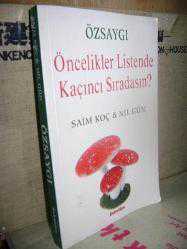Özsaygı: Öncelikler Listende Kaçıncı Sıradasın