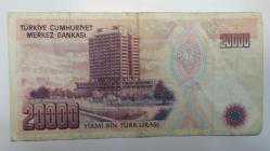Efemera - 20000 TÜRK LİRASI - YİRMİ BİN TÜRK LİRASI - SERİ NO: E 25500781 - KAĞIT PARA - kitantik - kitaLog