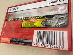 S0NY FX 60 LIK SES KAYIT BANTI ANBALAJINDA KULLANILMAMIŞ KASET