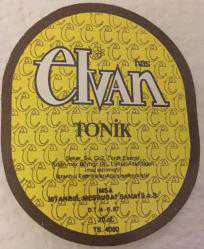 ELVAN TONİK ŞİŞE ETİKETİ GÖVDE VE BOGAZ 2 ADET