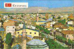 ERZURUM ŞEHİRDEN GENEL GÖRÜNÜM KARTPOSTAL..
