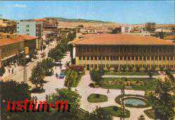 GAZİANTEP'DEN BİR GÖRÜNÜM ESKİ RENKLİ KARTPOSTAL...