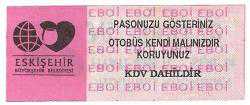 Eskişehir Büyükşehir Belediyesi Otobüs Bileti / İndirimli Abonman / Fiyatı: 4000 TL