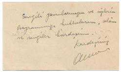 Kartvizit: Hakim Muavini Abdullah K. Aksakoğlu - Ordu