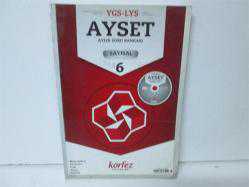 YGS-LYS AYSET AYLIK SORU BANKASI SAYISAL 6(MATEMATİK 2-GEOMETRİ-FİZİK-KİMYA-BİYOLOJİ)(CD YOK) 2.EL