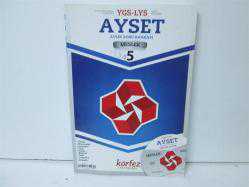 YGS-LYS AYSET AYLIK SORU BANKASI MESLEK 5(ÇÖZÜM DVD'Sİ YOK) 2.EL