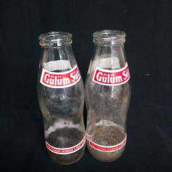 Antika - 1980's iki adet Gülüm Süt şişesi. - kitantik - kitaLog