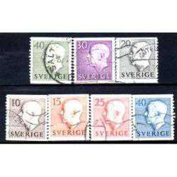 Efemera - A.689  1951-1957 KRALİYET KRAL VI.GUSTAF ADOLF DAMGALI İSVEÇ - kitantik - kitaLog