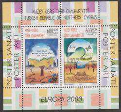 2003 KKTC EUROPA POSTER SANATI MNH