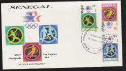 EFM.391 1984 LOS ANGELES OLİMPİYAT OYUNLARI SPOR FDC SENEGAL