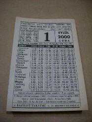 Efemera - 1 eylül 2000 takvim yaprağı (fazilet takvimi) - kitantik - kitaLog