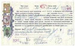 Senet: Ali Öğüt / AK Bank Kaşeli / 1968 / Ankara / Pullu