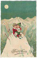 Yeni Yıl Kartpostalları: Mutlu Yıllar / Bonne Annee / Fransızca