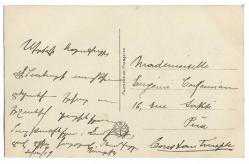 Yeni Yıl Kartpostalları: Mutlu Yıllar / Bonne Annee / Fransızca /1919