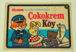 Efemera - ESKİ BAKKAL -ÜLKER ÇOKOKREM KÖY REKLAM ETİKETİ (KLS.4) - kitantik - kitaLog