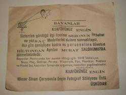 Efemera - ESKİ KUAFÖR ENGİN EL İLANI (KLS.4) - kitantik - kitaLog