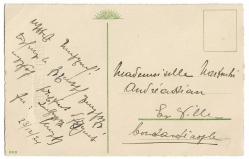 Yeni Yıl Kartpostalları: Mutlu Yıllar / Heureuse Annee / Fransızca / 1924 / Constantinople Adresli