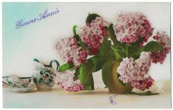 Yeni Yıl Kartpostalları: Mutlu Yıllar / Bonne Annee / Fransızca / 1923