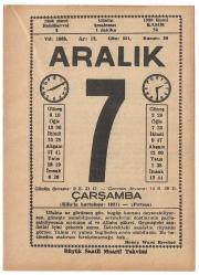 Büyük Saatli Maarif Takvimi / 7 Aralık 1983 Çarşamba