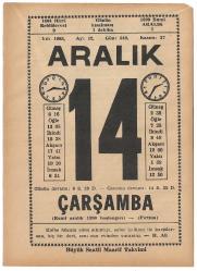 Büyük Saatli Maarif Takvimi / 14 Aralık 1983 Çarşamba