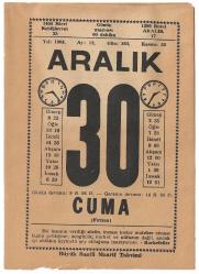 Büyük Saatli Maarif Takvimi / 30 Aralık 1983 Cuma