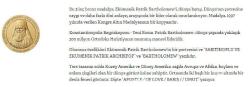ARCHBİSHOP OF CONSTANTİNOPLE AND ECUMENİCAL PATRİARCH BARTHOLOMEW MADALYASI A8022 İNDİRİMLİ FİYAT