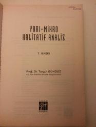 Yarı - Mikro Kalitatif Analiz