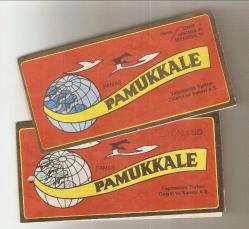 İKİ ADET PAMUKKALE TURİZM OTOBÜS YOLCU BİLETİ...