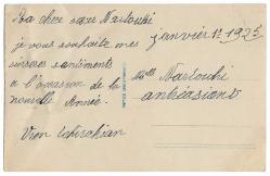 Yabancı Kartpostal: Arka Yüzü Fransızca Yazılı  /1925 - Kış ve Çicek Temalı