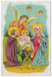 Yabancı Kartpostal: Arka Yüzü Ermenice Yazılı / Hz. İsa Temalı