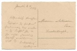 Yabancı Kartpostal: Arka Yüzü Ermenice Yazılı / 1923 / Pera Constantinople Adresli