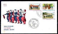 FDC.288 1981 HALK OYUNLARI FDC PTT