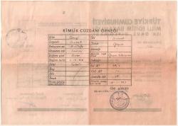 Türkiye Cumhuriyeti  Millî Eğitim Bakanlığı Çakabey İlk okul Diploması / 1951