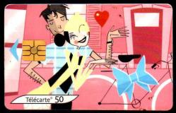 20678  ÇİZGİ KARAKTERLER FRANSA TELEFON KARTI