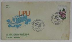 1980 XI. Dünya Posta Birliği Günü İlk Gün Zarfı (Lekeli)