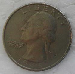 1989, Çeyrek Dolar, USA