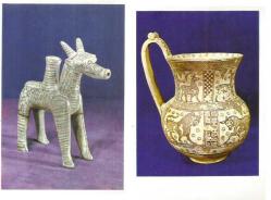 KARTPOSTAL / ZARF - ANADOLU MEDENİYETLERİ MÜZESİ / ANKARA (ZARF) - KULPLU RÜRAHİ, ANTİLOP ŞEKLİNDE RİTON , KARTAL ŞEKLİNDE RİTON (3 ADET KARTPOSTAL)