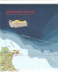 ATLAS DERGİSİ - HARİTA - ŞUBAT 2001 SAYI:95 - KARADENİZ BÖLGESİ HARİTASI (4 PARÇA)