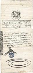 Efemera - 1290 Osmanlıca Askerlik Terhis Belgesi EFM145 - kitantik - kitaLog