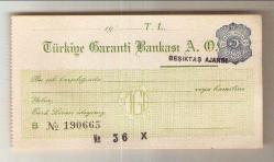 TÜRKİYE GARANTİ BANKASI A.Ş. BEŞİKTAŞ AJANSI ÇEKİ...