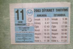TAKVİM YAPRAĞI - 11 EKİM 2003