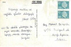 MANZARA RESMİ KARTPOSTAL - 2 BUÇUK LİRA POSTA PULLU ARKASI YAZILI