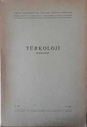 Türkoloji Dergisi - 1. Cilt 1. Sayı