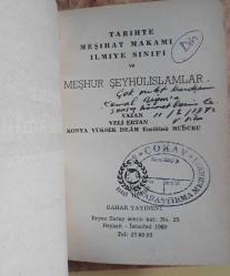 Tarihte Meşihat Makamı İlmiye Sınıfı ve Meşhur Şeyhülislamlar / İMZALI